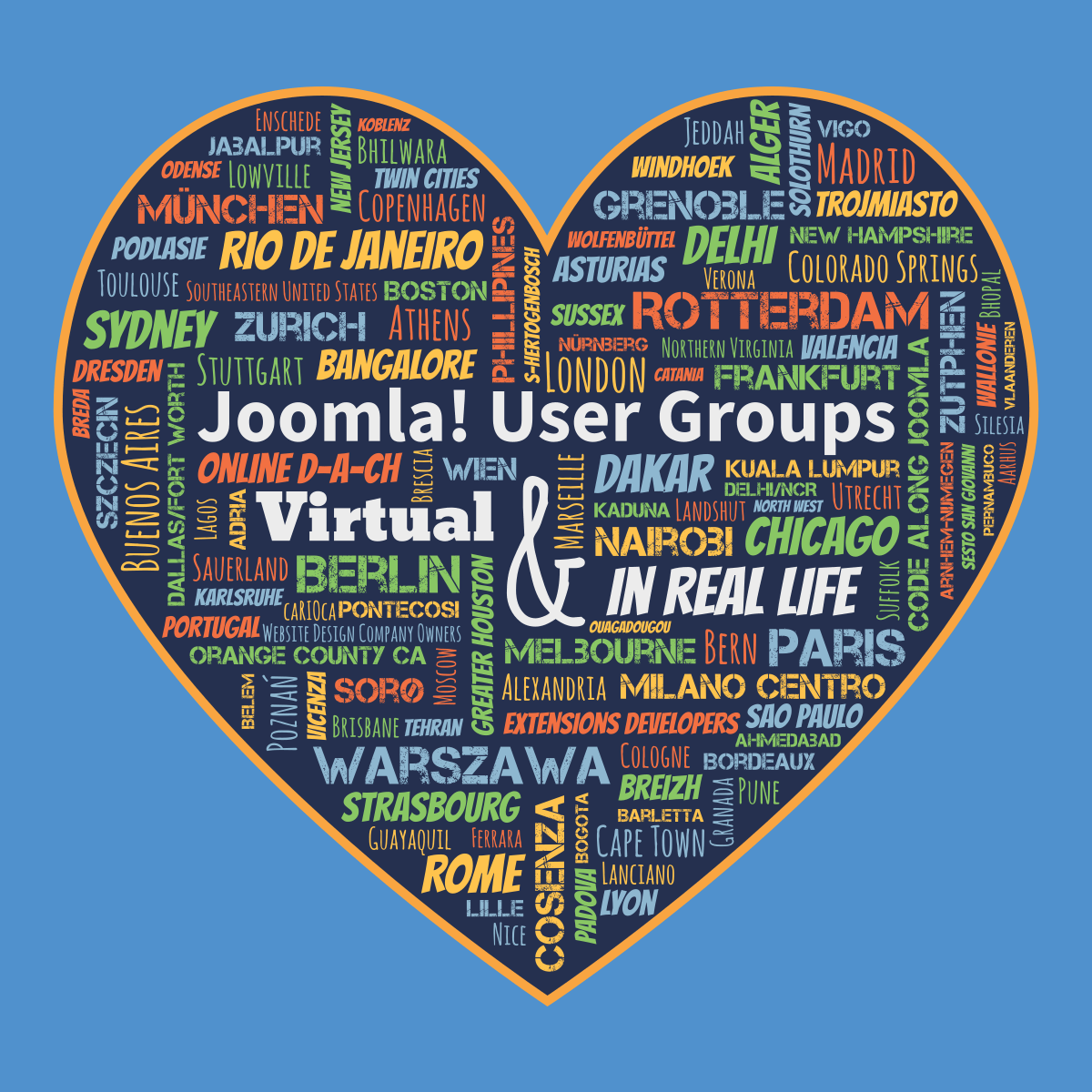 Joomla! User Groups heart logo